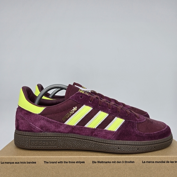 adidas Handball Spezial Weltmeister JH5453 Shadow Red Solar Yellow Shoes Size 10